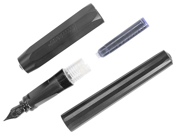 Чорнильна ручка Kaweco Perkeo All Black чорна перо F (тонке)