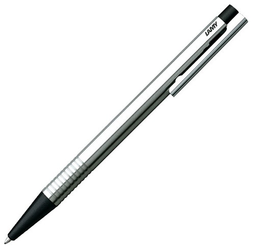 Кулькова ручка Lamy Logo M хром/чорна 1,0 мм 