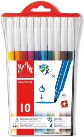 Набір акварельних фломастерів Caran d'Ache Fancolor 10 штук
