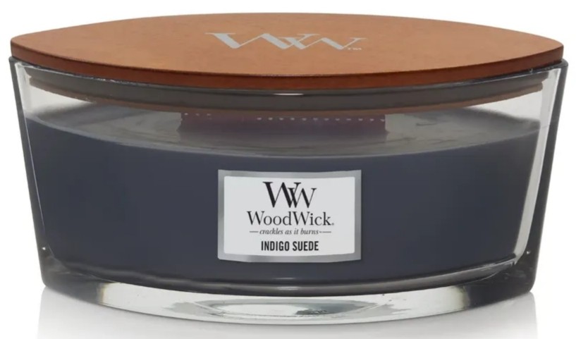 Ароматична свіча WoodWick Ellipse Indigo Suede 453 г