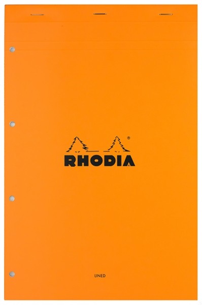 Блокнот Rhodia legal pad 119 А4+ в лінію помаранчевий