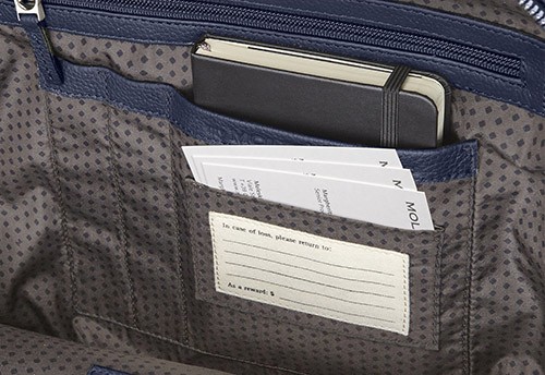 Рюкзак Moleskine Classic сапфір шкіряний