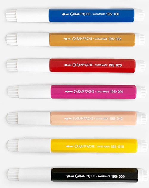 Набір акварельних фломастерів Caran d'Ache Fancolor Maxi 15 штук