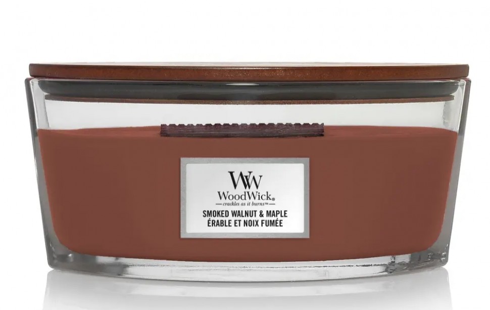 Ароматична свіча WoodWick Ellipse Smoked Walnut & Maple 453 г 