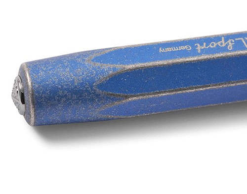 Чорнильна ручка Kaweco Al Sport Stonewashed синя алюміній перо F (тонке)