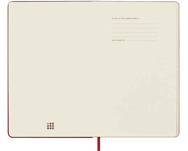 Щотижневик Moleskine 2024-2025 на 18 місяців середній 13 х 21см червоний
