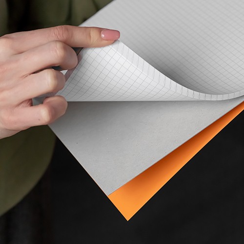 Блокнот Rhodia 19 в клітинку помаранчевий