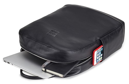 Рюкзак Moleskine Classic чорний шкіряний 