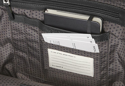 Рюкзак Moleskine Classic чорний шкіряний 