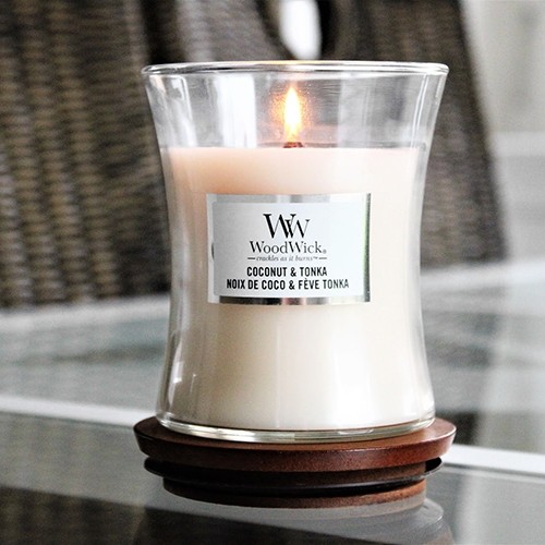 Ароматична свіча WoodWick Medium Coconut Tonka 275 г