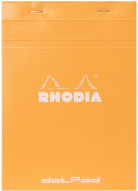 Блокнот Rhodia DotPad №16 A5 помаранчевий в крапку