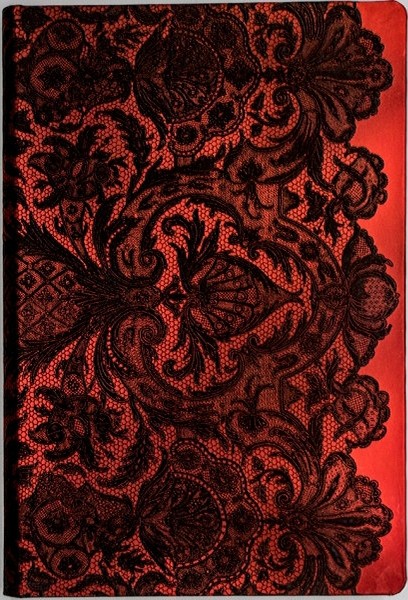 Блокнот Paperblanks Мереживо Аллюр кишеньковий 10 х 14 см в лінію червоний