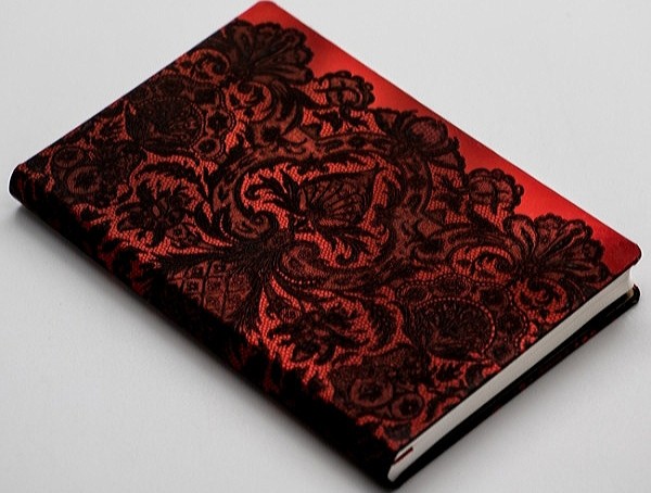 Блокнот Paperblanks Мереживо Аллюр кишеньковий 10 х 14 см в лінію червоний