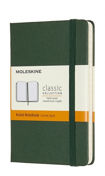 Блокнот Moleskine Classic 9 х 14 см в лінію миртовий зелений