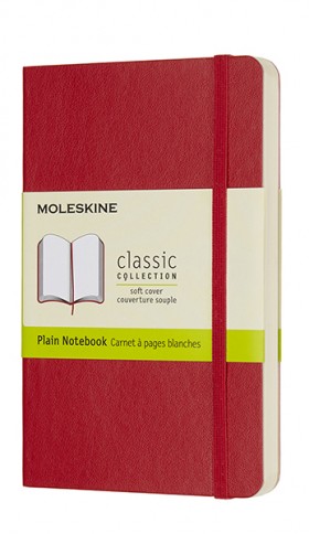 Блокнот Moleskine Classic 9 х 14 см нелінований червоний м'який