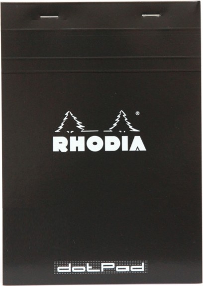 Блокнот Rhodia DotPad №16 А5 чорний в крапку 