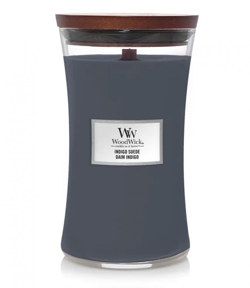 Ароматична свіча WoodWick Large Indigo Suede 609 г 