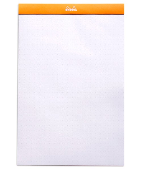 Блокнот Rhodia DotPad №19 A4+ помаранчевий в крапку 