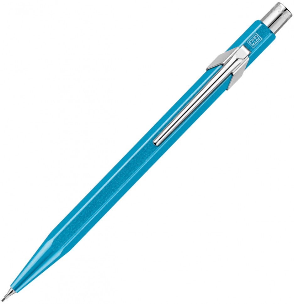 Механічний олівець Caran d'Ache 844 Metal-X блакитний 0,7 мм 