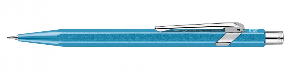 Механічний олівець Caran d'Ache 844 Metal-X блакитний 0,7 мм 