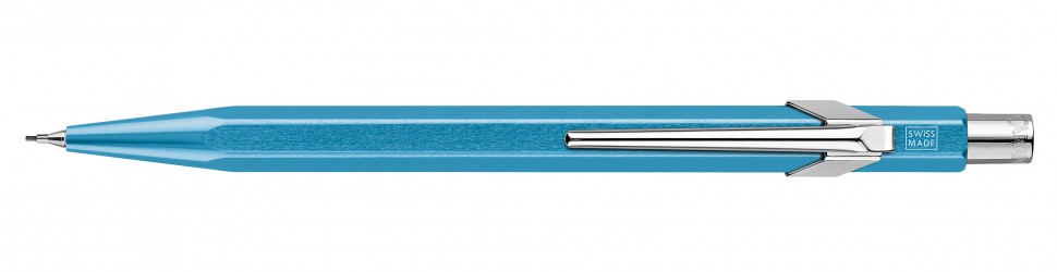 Механічний олівець Caran d'Ache 844 Metal-X блакитний 0,7 мм 