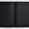 Блокнот Nuuna Not White Black 16,5 x 20 см з чорними сторінками