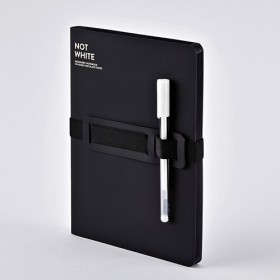 Блокнот Nuuna Not White Black 16,5 x 20 см з чорними сторінками
