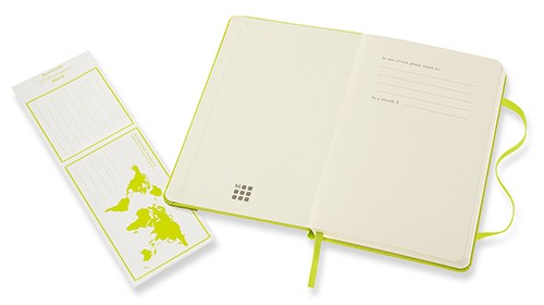 Блокнот Moleskine Classic 9 х 14 см в лінію лимонний зелений
