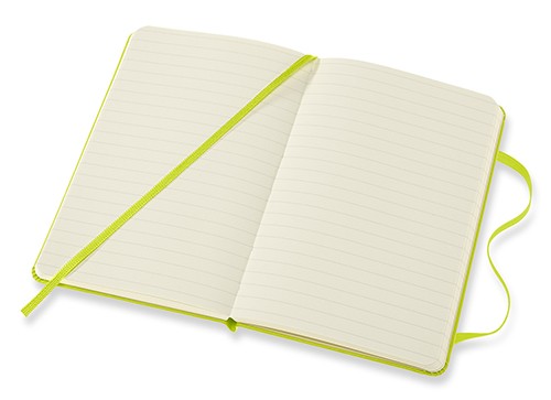 Блокнот Moleskine Classic 9 х 14 см в лінію лимонний зелений