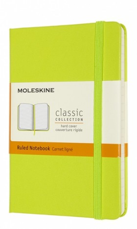 Блокнот Moleskine Classic 9 х 14 см в лінію лимонний зелений