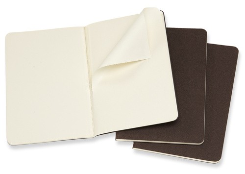 Набір зошитів Moleskine Cahier кишеньковий 9 х 14 см нелінований коричневий
