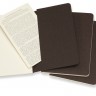 Набір зошитів Moleskine Cahier кишеньковий 9 х 14 см нелінований коричневий