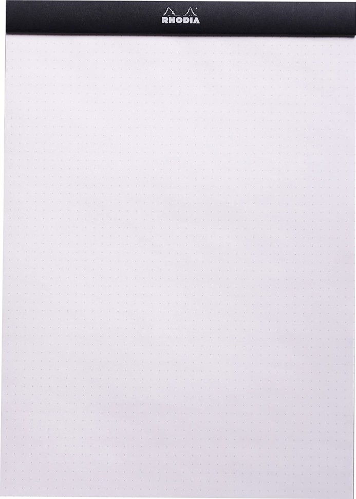 Блокнот Rhodia DotPad №19 A4+ чорний в крапку 