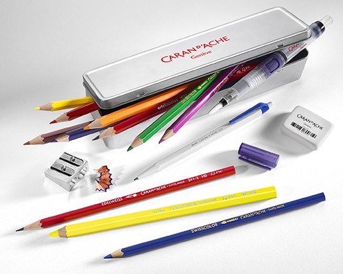 Набір Caran d'Ache School Line Multiproduct 15 предметів + бокс