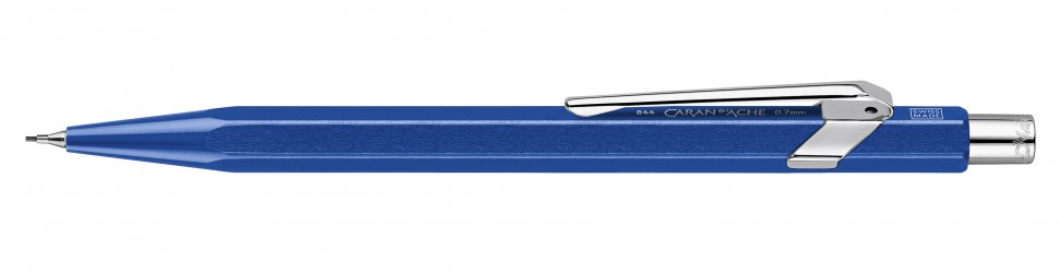 Механічний олівець Caran d'Ache 844 Metal-X синій 0,7 мм 