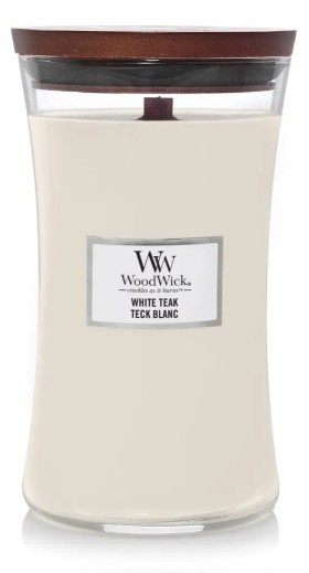 Ароматична свіча WoodWick Large White Teak 609 г
