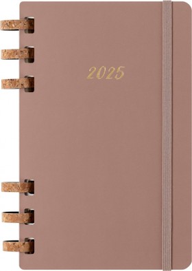 Щотижневик Moleskine 2025 Spiral середній 13 х 21 см мигдальний