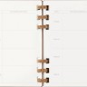 Щотижневик Moleskine 2025 Spiral середній 13 х 21 см мигдальний