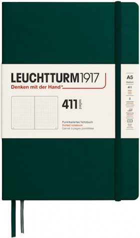 Блокнот Leuchtturm1917 Edition 411 середній 14,5 х 21 см в крапку лісовий зелений