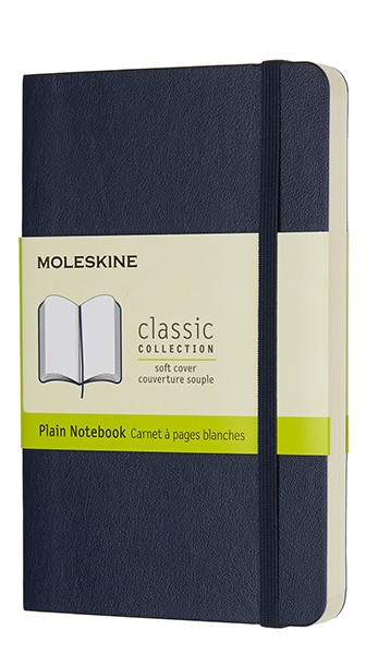 Блокнот Moleskine Classic 9 х 14 см нелінований сапфір м'який