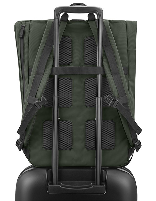 Рюкзак Moleskine Metro Rolltop темно-зелений