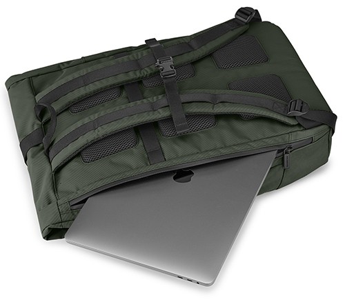 Рюкзак Moleskine Metro Rolltop темно-зелений