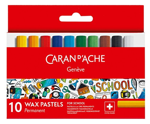 Набір воскової пастелі Caran d'Ache School Line 10 штук