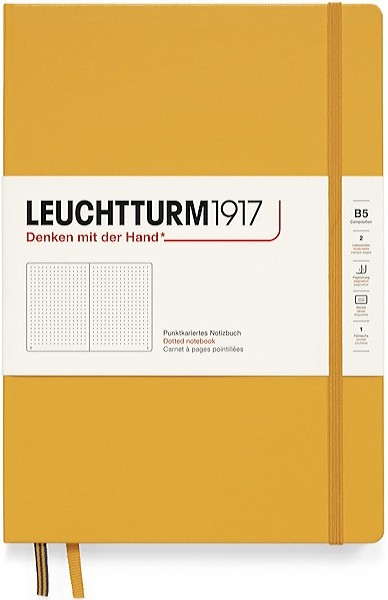 Блокнот Leuchtturm1917 Composition Rising Colours В5 17,8 х 25,4 см в крапку сонячно-жовтий