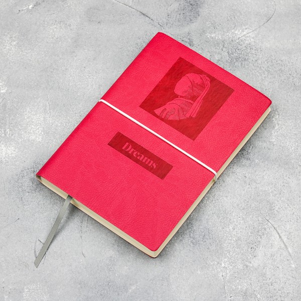 Блокнот Ciak Icons великий 15 х 21 см в лінію фуксія