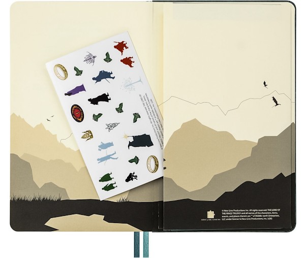 Блокнот Moleskine Lord of the Rings Aragorn середній 13 х 21 см в лінію канва
