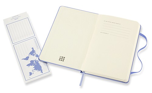 Блокнот Moleskine Classic 9 х 14 см в лінію блакитна гортензія