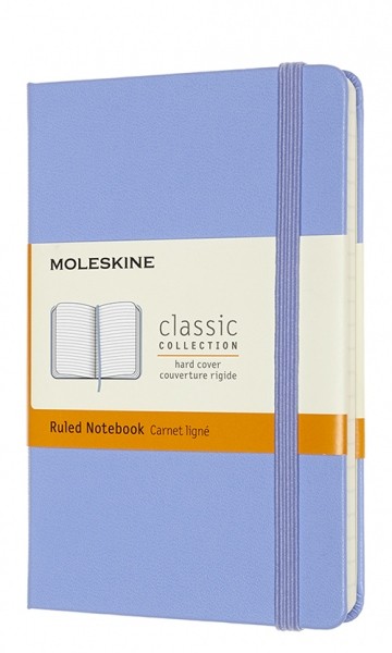 Блокнот Moleskine Classic 9 х 14 см в лінію блакитна гортензія