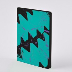 Блокнот Nuuna Colour Clash High Frequency 16,5 x 22 см в крапку