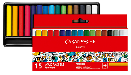 Набір воскової пастелі Caran d'Ache School Line 15 штук